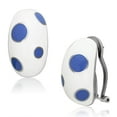 thumbnail image 1 of Luxe Jewelry Designs Stainless Steel Oval Shaped Women's Earrings with Multi Color Epoxy (Pack of 2), 1 of 2