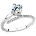 thumbnail image 1 of Luxe Jewelry Designs Stainless Steel Pave Women's Engagement Ring with CZ - Size 9 (Pack of 2), 1 of 4