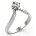 thumbnail image 1 of Luxe Jewelry Designs Stainless Steel Solitaire Engagement Women's Ring with Cubic Zirconia Stone -, 1 of 4