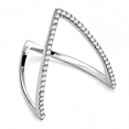 thumbnail image 1 of Luxe Jewelry Designs Stainless Steel Stackable Women's Ring with Round Cubic Zirconia - Size 8 (Pack, 1 of 2