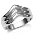 thumbnail image 1 of Luxe Jewelry Designs Stainless Steel Women's Freeform Ring - Size 8 (Pack of 2), 1 of 4