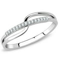 thumbnail image 1 of Luxe Jewelry Designs Stainless Steel Women's Ring with CZ - Size 7 (Pack of 2), 1 of 4