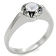 thumbnail image 1 of Luxe Jewelry Designs Stainless Steel Women's Solitaire Engagement Ring with AAA Grade Cubic Zirconia, 1 of 4