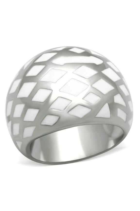 Luxe Jewelry Designs Stainless Steel Women's Tapered Ring - Size 7 (Pack of 3)