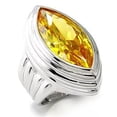 thumbnail image 1 of Luxe Jewelry Designs Women's 925 Sterling Silver Ring with Marquise AAA Grade CZ Topaz - Size 7, 1 of 1