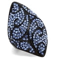 thumbnail image 1 of Luxe Jewelry Designs Women's Black Ion Plated Stainless Steel Ring with Sapphire Crystals - Size 8, 1 of 4