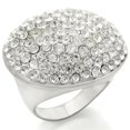 thumbnail image 1 of Luxe Jewelry Designs Women's Brushed Brass Ring with Top Grade Crystals - Size 5 (Pack of 2), 1 of 4