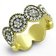 thumbnail image 1 of Luxe Jewelry Designs Women's Gold IP Stainless Steel Cluster Ring with Clear Crystals - Size 5, 1 of 4