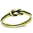 thumbnail image 1 of Luxe Jewelry Designs Women's Gold IP Stainless Steel Knot Ring, Size 6 (Pack of 2), 1 of 4