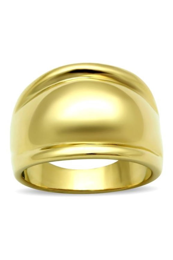 Luxe Jewelry Designs Women's Gold Vacuum Ion Plated Western Ring - Size 6 (Pack of 3)