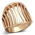 thumbnail image 1 of Luxe Jewelry Designs Women's Ion Plated Rose Gold Stainless Steel Ring - Size 5 (Pack of 3), 1 of 4