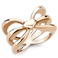 thumbnail image 1 of Luxe Jewelry Designs Women's Ion Plated Rose Gold Stainless Steel Ring - Size 7 (Pack of 2), 1 of 4