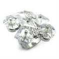 thumbnail image 1 of Luxe Jewelry Designs Women's Rhodium Plated Sterling Silver Ring with Oval CZ - Size 5, 1 of 1