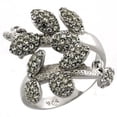 thumbnail image 1 of Luxe Jewelry Designs Women's Rhodium Plated Sterling Silver Ring with Top Grade Crystals - Size 6, 1 of 1