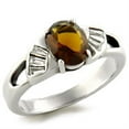 thumbnail image 1 of Luxe Jewelry Designs Women's Ring with Semi Precious Smoky Topaz Quarter Stone - Size 10 (Pack of 2), 1 of 2