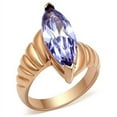 thumbnail image 1 of Luxe Jewelry Designs Women's Rose Gold Ion Plated Ring with Marquise AAA Grade CZ Light Amethyst -, 1 of 4