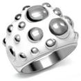thumbnail image 1 of Luxe Jewelry Designs Women's Stainless Steel Bubble Design Ring - Size 7 (Pack of 3), 1 of 4