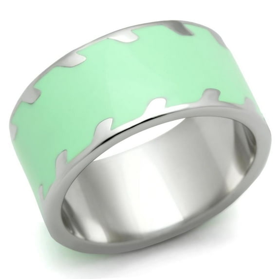 Luxe Jewelry Designs Women's Stainless Steel Straight Ring - Size 5 (Pack of 3)
