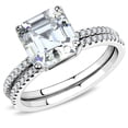 thumbnail image 1 of Luxe Jewelry Designs Women's Stainless Steel Wedding Ring with Cubic - Size 7, 1 of 4