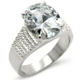 thumbnail image 1 of Luxe Jewelry Designs Women's Sterling Silver Engagement Solitaire Ring with Cubic Zirconia - Size 8, 1 of 1