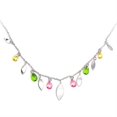 thumbnail image 1 of Luxe Jewelry Designs Women's Sterling Silver Necklace with Multi Color Cubic Zirconia, 1 of 1