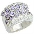 thumbnail image 1 of Luxe Jewelry Designs Women's Sterling Silver Ring with Cubic Zirconia Light Amethyst - Size 8, 1 of 1