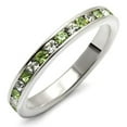 thumbnail image 1 of Luxe Jewelry Designs Women's Sterling Silver Ring with Top Grade Crystals Peridot - Size 7 (Pack of, 1 of 1