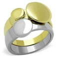 thumbnail image 1 of Luxe Jewelry Designs Women's Two Tone Stainless Steel No Stone Engagement Ring - Size 8, 1 of 4
