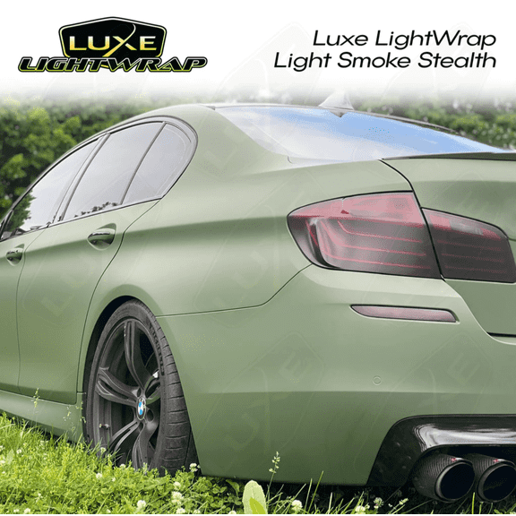 Luxe Lightwrap Tint Kit- Light Smoke Stealth, Satin, for Lights or Chrome, 1 Pack 15" x 8ft