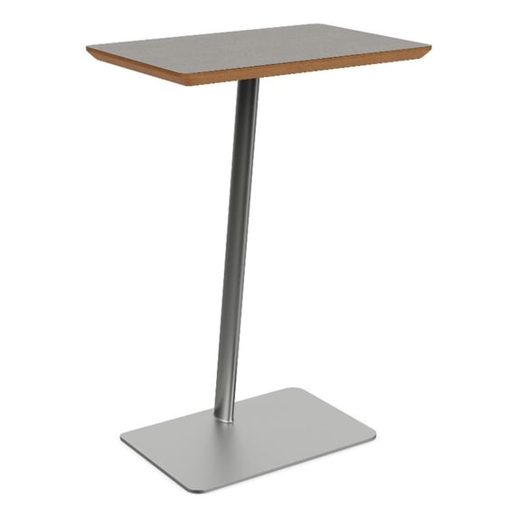 Willow Lounge Lobby Reception Waiting Personal Table / Silver Steel / Gray