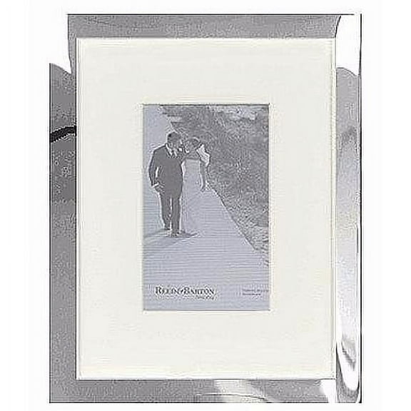 Luxe Matted BELLEVUE Silver 8x10 5x7 frame by Reed   Barton - 5x7