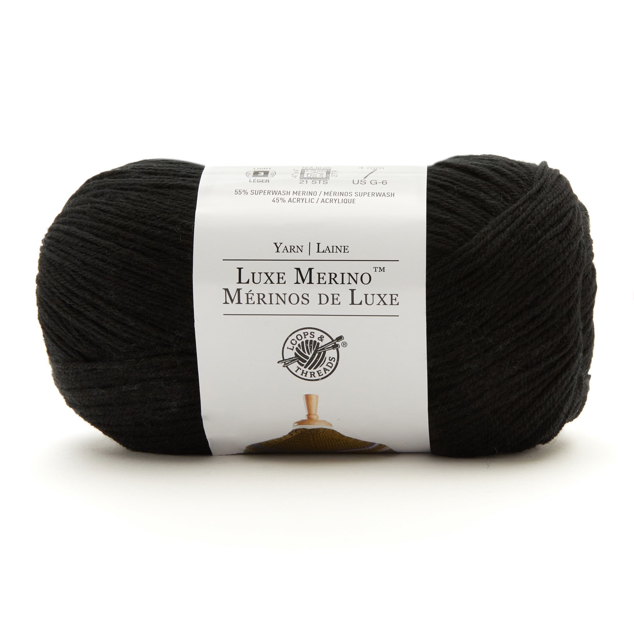 Luxe Merino Solid Yarn by Loops & Threads - Yarn for