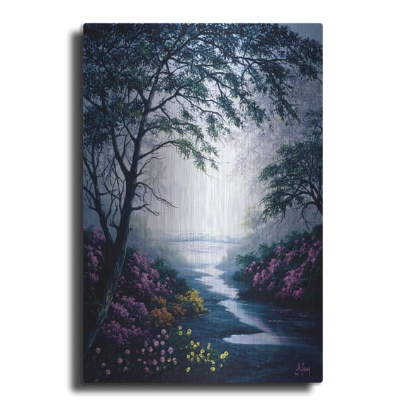 Luxe Metal Art '2257T0' by Anthony Casay, Metal Wall Art, 16"x24"