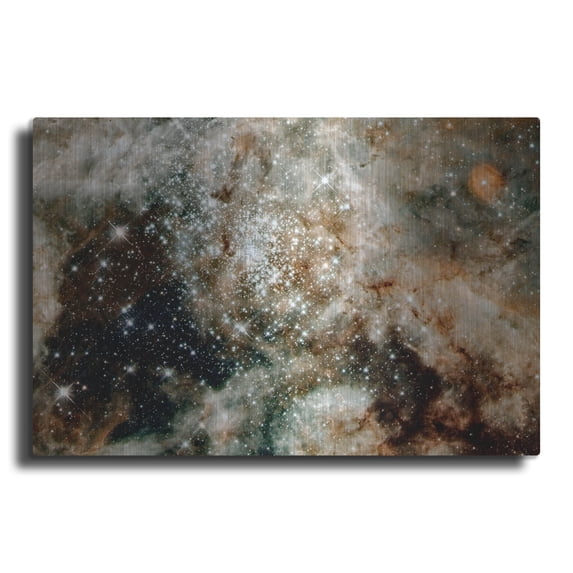 Luxe Metal Art '30 Doradus' Hubble Space Telescope, Metal Wall Art, 24"x16"