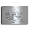 thumbnail image 1 of Luxe Metal Art '3D Printer Blueprint Patent White' Metal Wall Art, 36"x24", 1 of 9