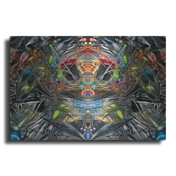 Luxe Metal Art '666' by Pedro Gavidia, Metal Wall Art, 36"x24"