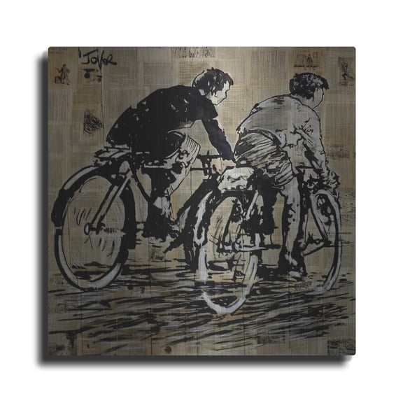 Luxe Metal Art 'A Bigger Adventure' by Loui Jover Metal Wall Art, 36" x 36"