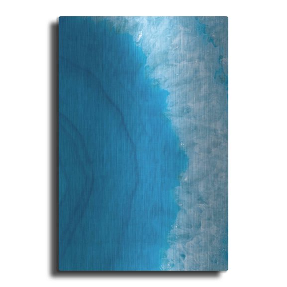 Luxe Metal Art 'Agate Geode II' by Wild Apple Portfolio, Metal Wall Art, 24"x36"