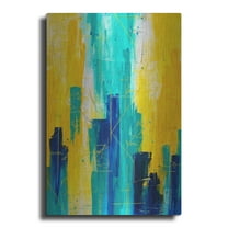 Luxe Metal Art 'Apostasy I' by Hanna Bruer, Metal Wall Art, 24"x36"