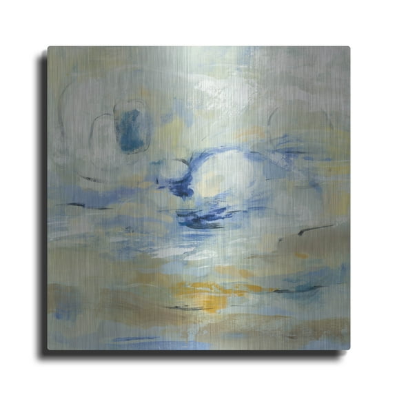 Luxe Metal Art 'August Morning' by Silvia Vassileva, Metal Wall Art, 24" x 24"