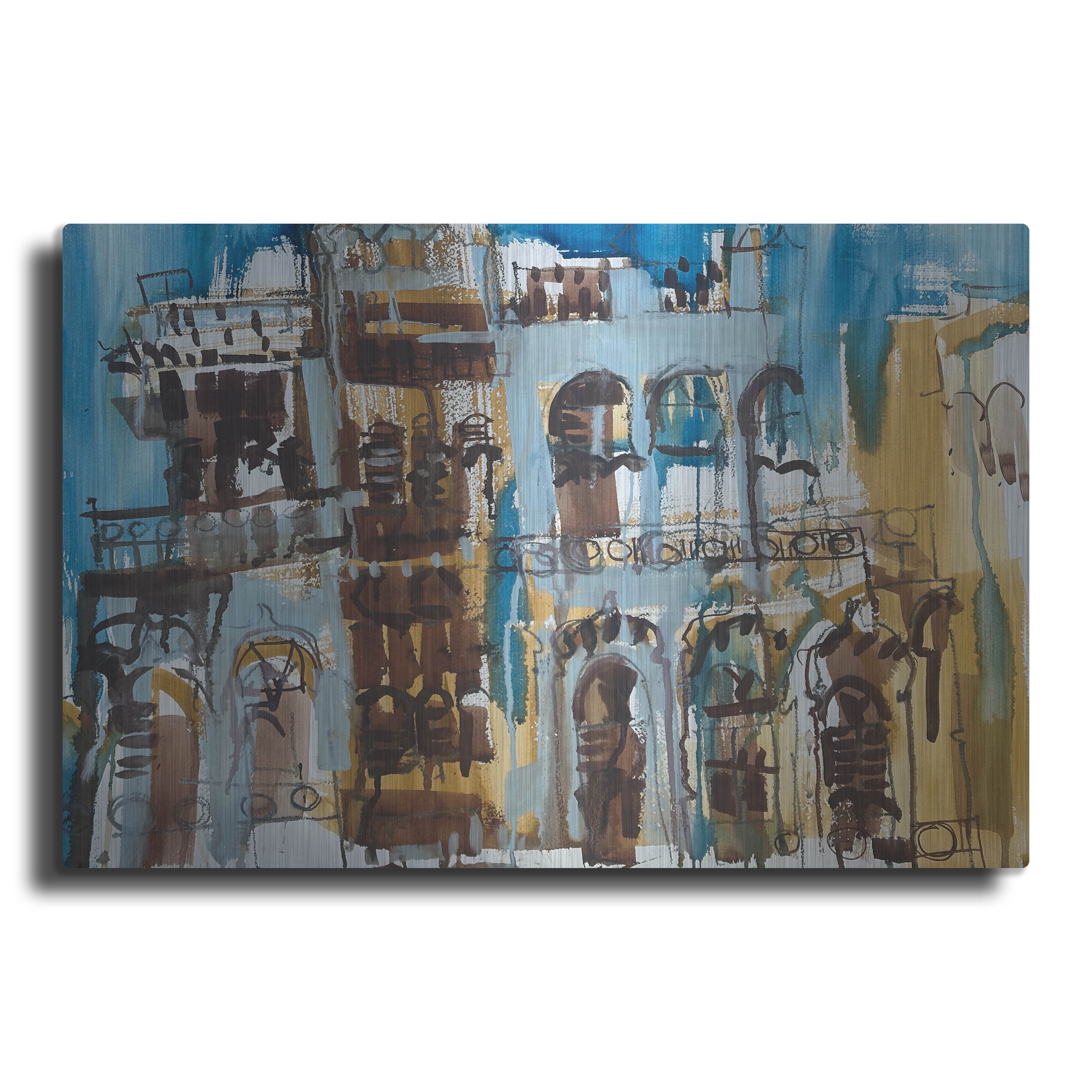 Luxe Metal Art 'Balconies' by Erin McGee Ferrell Metal Wall Art, 36