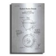 thumbnail image 1 of Luxe Metal Art 'Barbeque Kettle Blueprint Patent White' Acrylic Glass Wall Art, 12"x16", 1 of 9