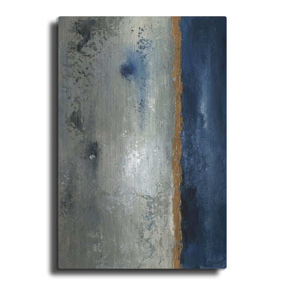 Luxe Metal Art 'Beach Port 1' by Svetlana Aleynikova Metal Wall Art, 24" x 36"