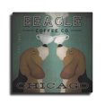 thumbnail image 1 of Luxe Metal Art 'Beagle Coffee Co Chicago' by Ryan Fowler, Metal Wall Art, 12"x12", 1 of 9