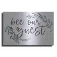 thumbnail image 1 of Luxe Metal Art 'Bee Our Guest' by Susie Boyer, Metal Wall Art, 16"x12", 1 of 9