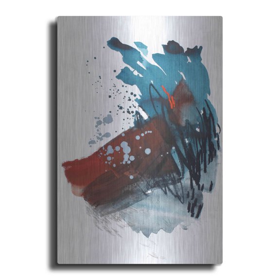 Luxe Metal Art 'Before Freezing Point' by Ying Guo, 12"x16"