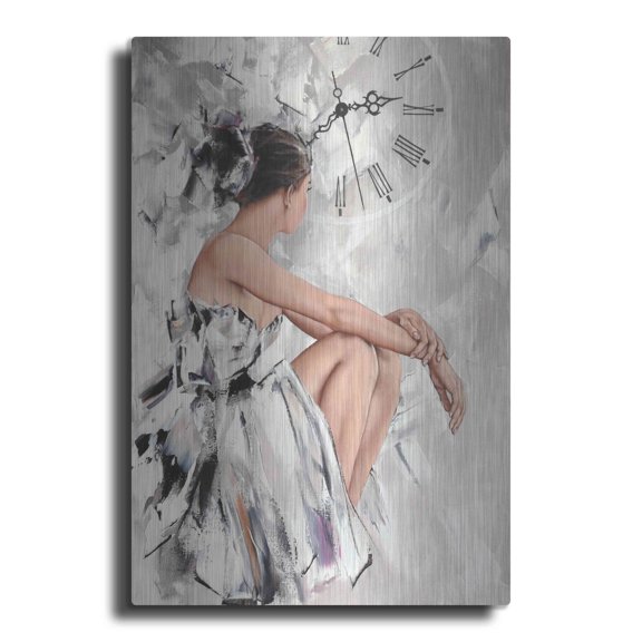 Luxe Metal Art 'Behind The Mirror 1' by Alexander Gunin, Metal Wall Art, 24"x36"