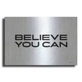 thumbnail image 1 of Luxe Metal Art 'Believe You Can' by Susan Ball, Metal Wall Art, 24"x16", 1 of 8