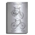 thumbnail image 1 of Luxe Metal Art 'Bicycle Vintage Blueprint Patent White' Metal Wall Art, 12"x16", 1 of 7