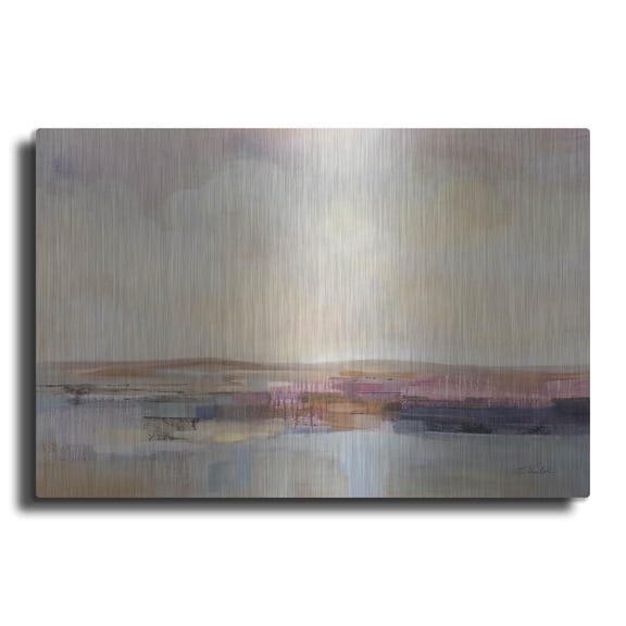 Luxe Metal Art 'Billowing Clouds'  by Silvia Vassileva Metal Wall Art, 16" x 12"